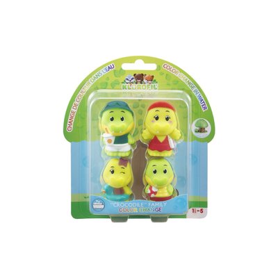 Pack 4 personnages Klorofil - famille Crocodile