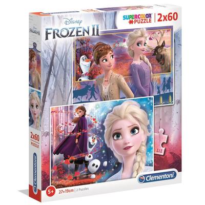 2 puzzles 60 pièces Supercolor La Reine des Neiges 2_La Grande Récrée_1