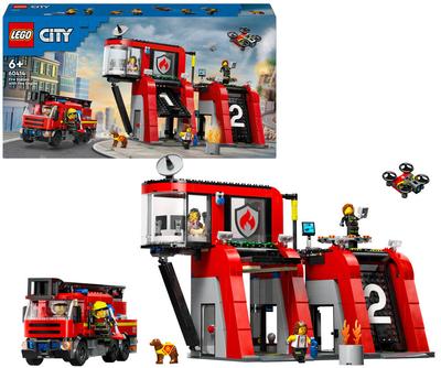 La caserne et le camion de pompiers Lego City 60414_La Grande Récrée_1