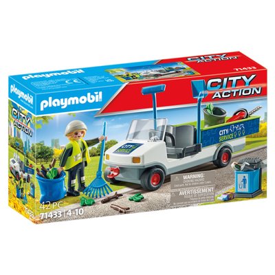 Agent entretien avec véhicule électrique Playmobil City Action 71433