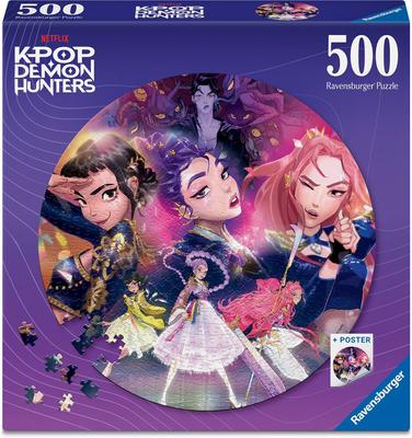 Puzzle Rond 500 pièces - Kpop Demon Hunters_La Grande Récrée_1