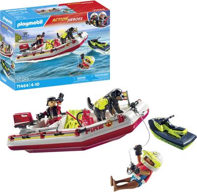 Bateau de pompier et scooter des mers Playmobil Action heroes 71464_La Grande Récrée_1