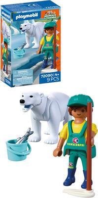 Ours polaire et gardien de Zoo Playmobil Animal & Friends 72090_La Grande Récrée_1