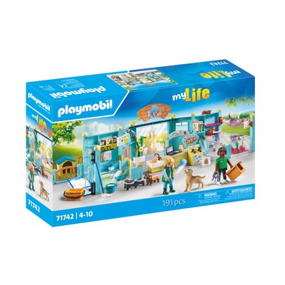 Hôtel des animaux avec soigneurs Playmobil My Life 71742