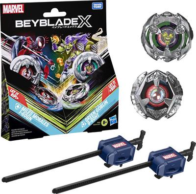 Multipack Beyblade X Marvel Miles Morales 1-60GN contre Bouffon Vert 9-80HT_La Grande Récrée_1