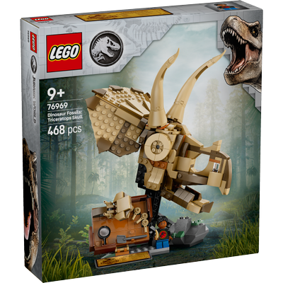 Les fossiles de dinosaures - Le crane du tricératops - Jurassic World 76969