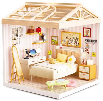 Maquette DIY maison miniature à construire Chambre à coucher_La Grande Récrée_1