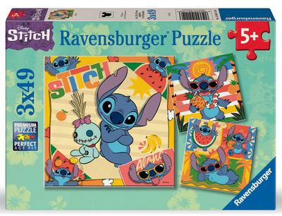 Puzzle 3x49 pièces - ALOHA ! Stitch_La Grande Récrée_1