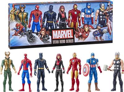 7 figurines Marvel Avengers Titan Hero_La Grande Récrée_1