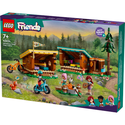 Les cabanes chaleureuses de la base de loisirs LEGO Friends 42624