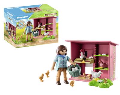 Agricultrice et poulailler Playmobil Country 71308_La Grande Récrée_1