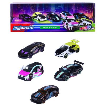 Coffret 5 véhicules Majorette Néon Racer