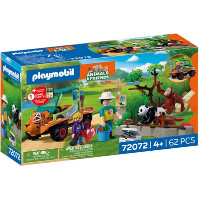 Gardien de Zoo et véhicule Playmobil Animal & Friends 72102