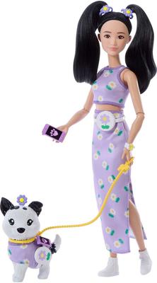 Poupée Barbie Twinning Looks Chien Fleur Violet_La Grande Récrée_1