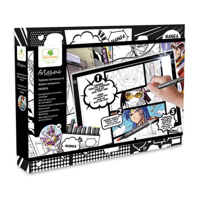 Tablette lumineuse et atelier Manga