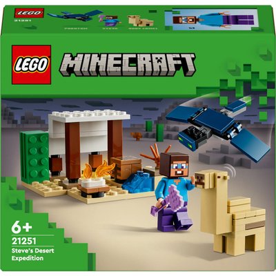 L'expédition de Steeve dans le désert Lego Minecraft 21251