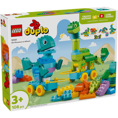 Dinosaures sur roues 3-en-1 LEGO DUPLO Ma ville 10451