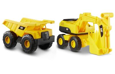Pack 2 véhicules de chantier CAT 38 cm_La Grande Récrée_1
