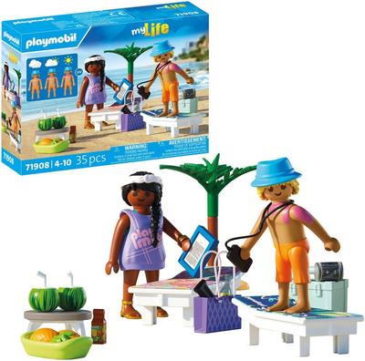 Couple vacanciers à la plage et transats Playmobil My Life 71908_La Grande Récrée_1