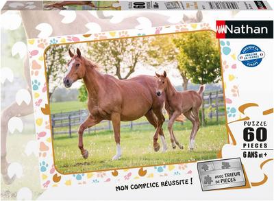 Puzzle 60 pièces Maman et Bébé Cheval_La Grande Récrée_1