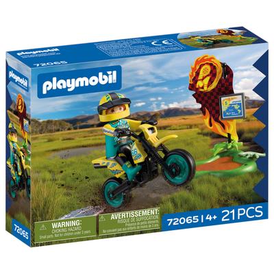 Motocross rider et accessoires Playmobil 72065