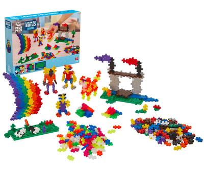 Kit Decouverte PLUS PLUS Basic et Neon 600 Pieces_La Grande Récrée_1