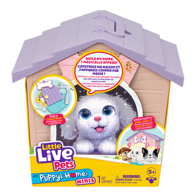 Little live pets chien surprise niche rose