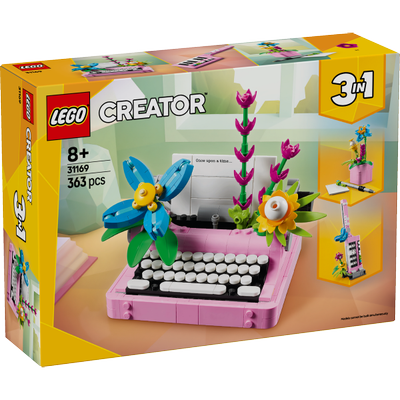 La machine à écrire avec des fleurs LEGO Creator 31169