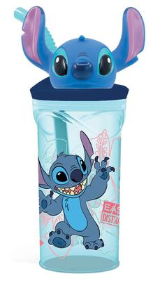 Verre en Plastique Stitch 3D avec Paille_La Grande Récrée_1