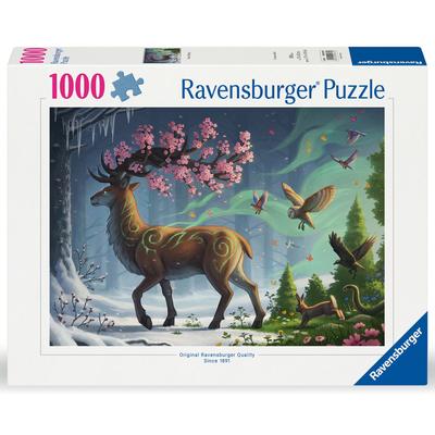 Puzzle 1000 pièces Le cerf du Printemps