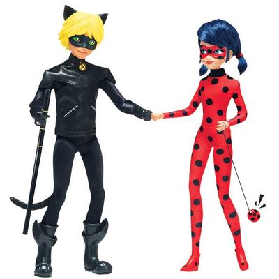 Poupées Miraculous Ladybug et Chat Noir 26 cm_La Grande Récrée_1
