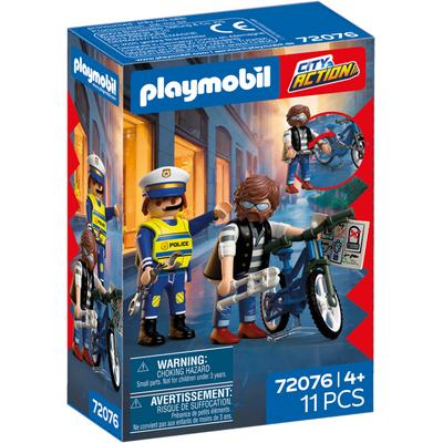 Policier et voleur de vélo - Playmobil City Action 72076