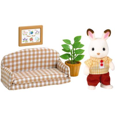 Papa Lapin chocolat et salon – Sylvanian Families 2201_La Grande Récrée_1
