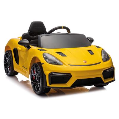 Voiture Electrique Porsche Spyder 12V Lithium Jaune_La Grande Récrée_1