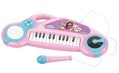 Piano Electronique Lumineux Microphone 24 Touches Gabby et La Maison Magique_La Grande Récrée_1
