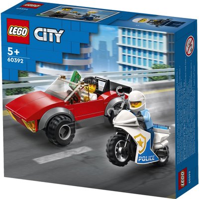 La course-poursuite de la moto de police Lego City 60370