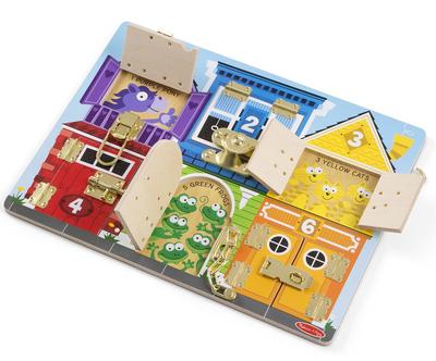 Planche d'activités avec loquets Melissa & Doug_La Grande Récrée_1