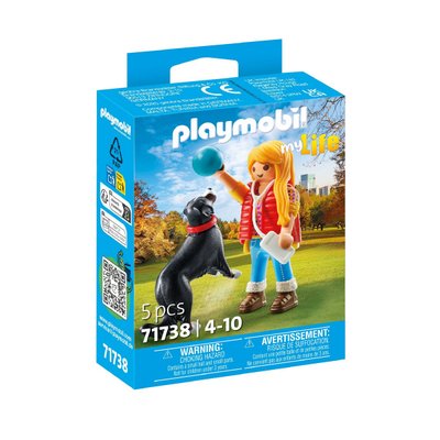 Jeune fille avec chien de montagne PLAYMOBIL MY LIFE 71738