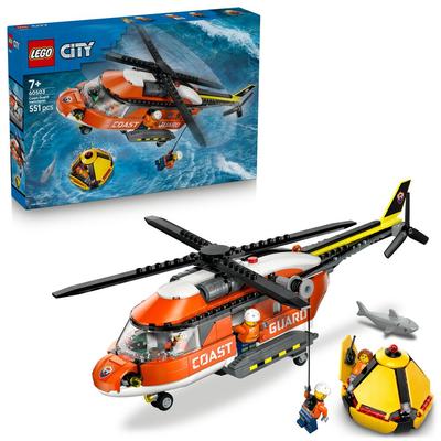 L'hélicoptère des garde-côtes LEGO City 60503_La Grande Récrée_1