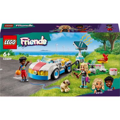 La voiture électrique et la borne de recharge Lego Friends 42609