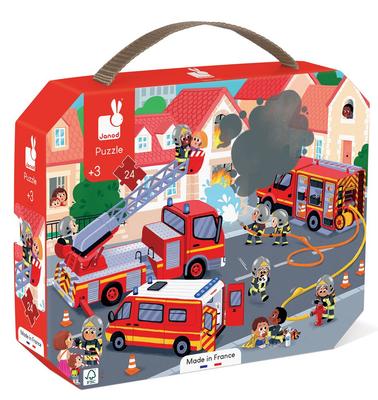 Puzzle pompiers 24 pièces_La Grande Récrée_1
