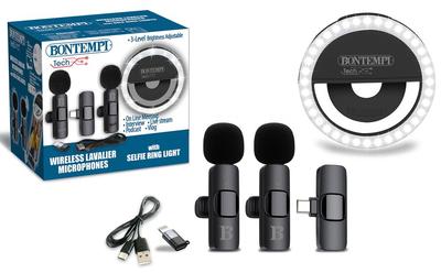 Kit réseau sociaux avec microphone cravate et anneau lumineux_La Grande Récrée_1