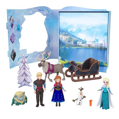 Coffret livre d'histoires et figurines La Reine des Neiges