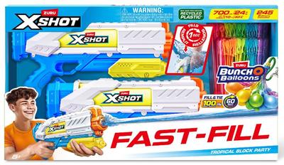 2 Medium Blasters et 7 Bunch O Balloons Tropical Party Xshot Water Fast-Fill_La Grande Récrée_1