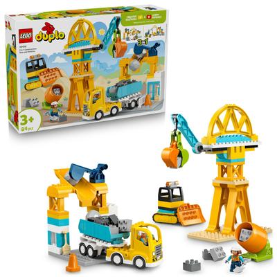 Le chantier et les véhicules de construction 3-en-1 LEGO Duplo 10476