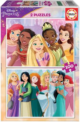 2 Puzzles De 100 Pièces Princesses Disney - Marque Educa Borras_La Grande Récrée_1
