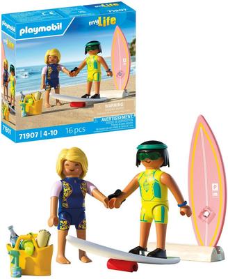 Cours de surf à la plage, 2 personnages Playmobil My Life 71907_La Grande Récrée_1