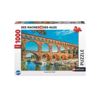 Puzzle 1000 pièces Le pont du Gard - Des racines et des ailes