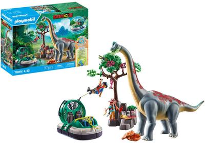 Brachiosaure, explorateurs, aéroglisseur Playmobil Dinos 71819_La Grande Récrée_1