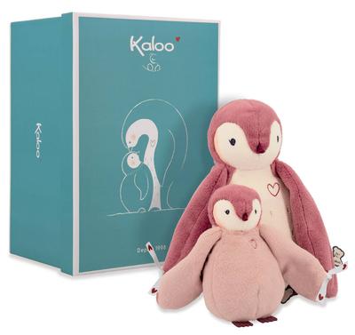 Duo De Peluches Manchots Roses Doux Et Rassurants Avec Rubans En C_La Grande Récrée_1